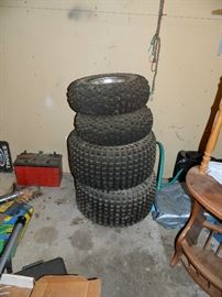Tires, batteries, etc.