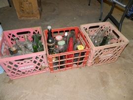 crates, bottles, etc.