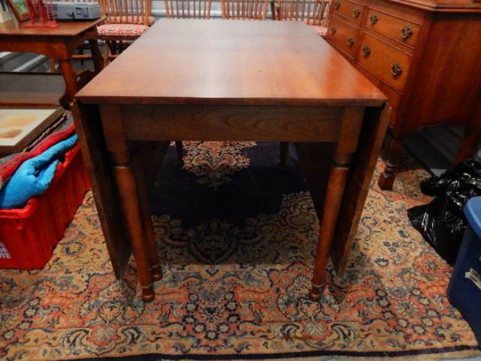 Leopold Stickley 1953 Cherry Gate Leg Drop Leaf Table 44"Wx71"Lx30"H