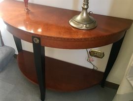 Ethan Allen Demi-lune table