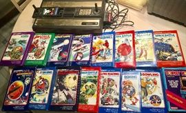 Intellivision game box & set of games