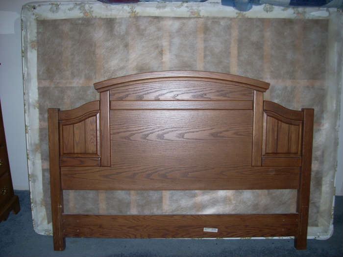 Queen Bed, Frame, and Headboard