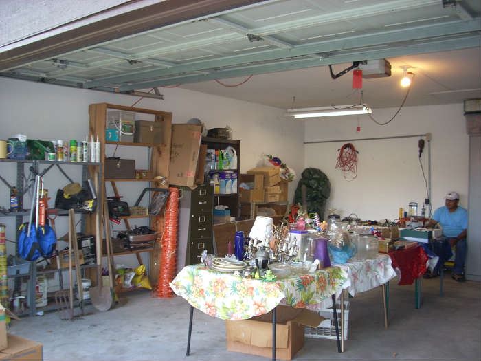 So much - the overflow has to share the garage with the tools