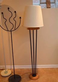Iron & Wood Floor Lamp