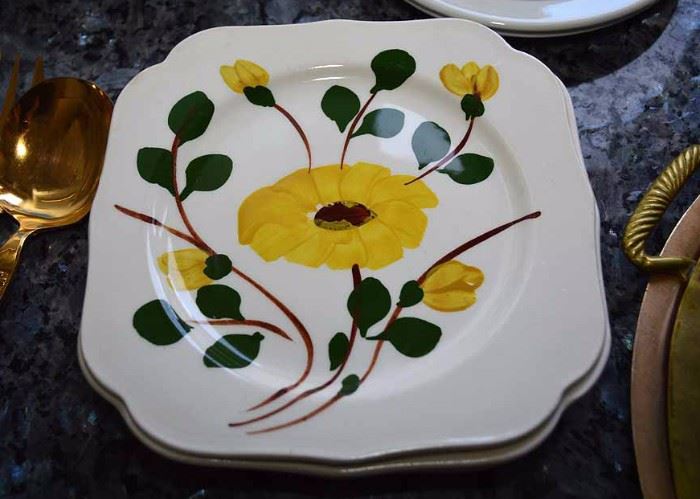Vintage Floral Dessert Plates
