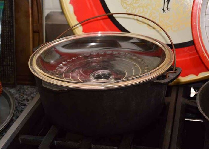 Cast Iron Dutch Oven (Missing Top)