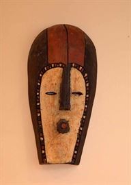 Wood Carved African Mask 