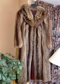 Full Length Raccoon Fur Coat