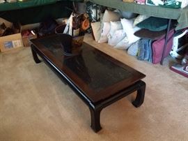 #101 Asian look marble top coffee table $75 — at Vincent Rd Huntsville 35802 Call 256-656-989five.