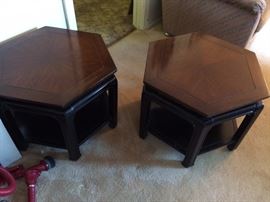 #102 (2) Asion look end tables $50 ea — at Vincent Rd Huntsville 35802 Call 256-656-989five.