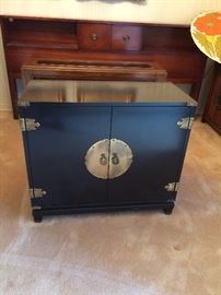 #20 Black cabinet w 2 doors asian 34x15x30 $175 — at Vincent Rd Huntsville 35802 Call 256-656-989five.