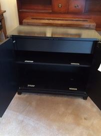 #20 Black cabinet w 2 doors asian 34x15x30 $175 — at Vincent Rd Huntsville 35802 Call 256-656-989five.