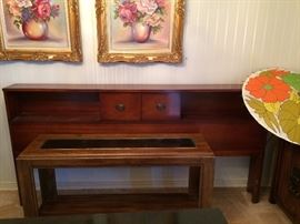 #103 Bassett sofa table w glass top $75
#8 King bassett bookcase head board 87 long $125 — at Vincent Rd Huntsville 35802 Call 256-656-989five.