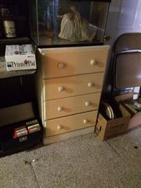 #76 yellow white chest of 4 drawers $50 — at Vincent Rd Huntsville 35802 Call 256-656-989fiv