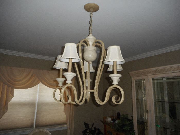 Diningroom wrought chandelier