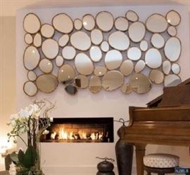 Christopher Guy Pebble Beach wall mirror 46" high X 98" wide, can also be hung vertically