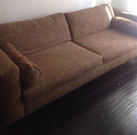 Thayer Coggin tweed sofa