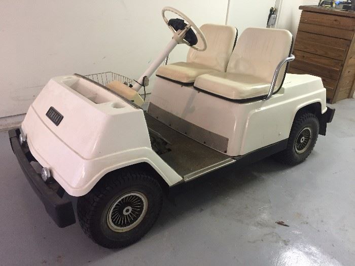 Yamaha Gas Golf Cart Running 