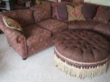 42" round custom made ottoman.