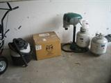 Bug zapper and wet/dry vac.