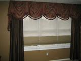 Custom made drapes.