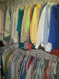 Hundreds of pieces of ladies clothing (sizes 8-12) and shoes (6 1/2- 7 1/2). Many new with tags.