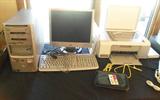Windows XP desktop computer. All in one fax/copier etc.