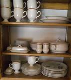 Stoneware dishes.