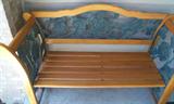 Heavy and Ornate Bench.