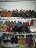 Hundreds of pieces of ladies clothing (sizes 8-12) and shoes (6 1/2- 7 1/2). Many new with tags.