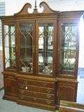 American Drew breakfront China Cabinet.