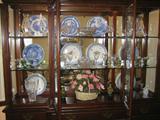 Waterford Brandy glasses, Cloisonne Vases, Spode dishes etc. Brilliant cut glass.