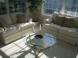 Matching pair of custom made Love Seats.