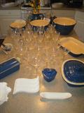Le Creuset stoneware cookware, lots of Le Creuset cast iron cookware also for sale.