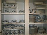 Large set of Blue Danube dinner ware.