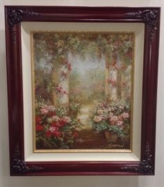 Shaw - Sunlit Garden - size 29 x 33