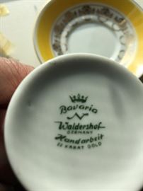 Waldershof Bavaria Germany 22 karat Gold Tea cup