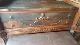 Front Drawers of Antique Vanity