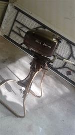 Restored Sea King Outboard Motor with stand
