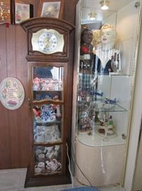 Grandfather clock curio