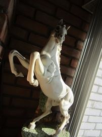Large Marble Horse Statue