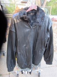 Reversible Leather And Mink Jacket