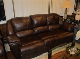 Leather Dual Reclining Sofa by Ashley