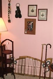 Antique 3 piece stained glass, Antique Pie rack, Antique canes, Original Artwork by known artists, Antique framed engravings and so much more.....