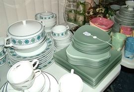 Mid-Century China, Frosted Glass Dinnerware, Pottery, Servingware (just in time for the Christmas table) and so much more!