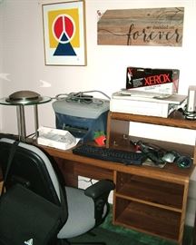 Lots of office supplies and office furniture - this is just a teeny tiny glance of the office stuff available at this sale!  Oh, and books books books too!  