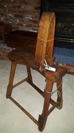 Antique saddle makers bench