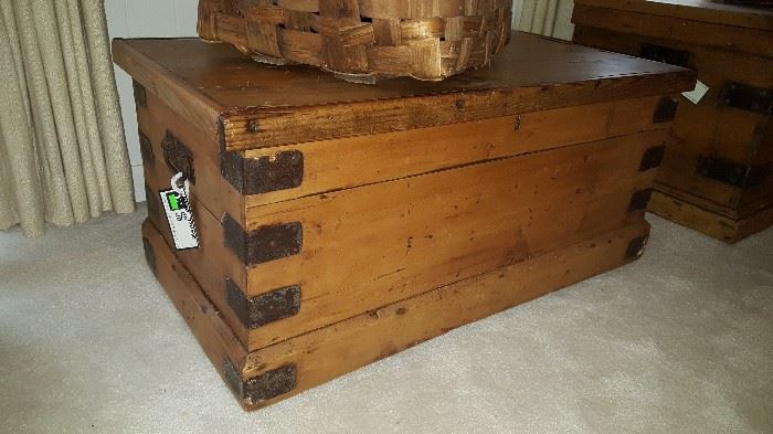 Pine metal banded Chest 