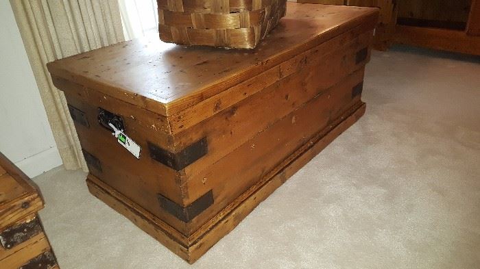 Pine Metal Banded Chest