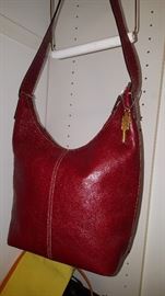 Red Fossil purse
